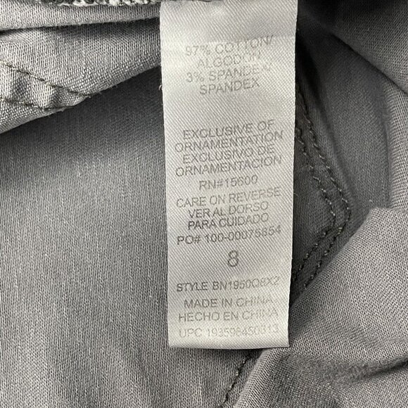 Democracy Pants Womens 8 Grey Camouflage Ab Solution Slimming Panel Skinny - Picture 11 of 16